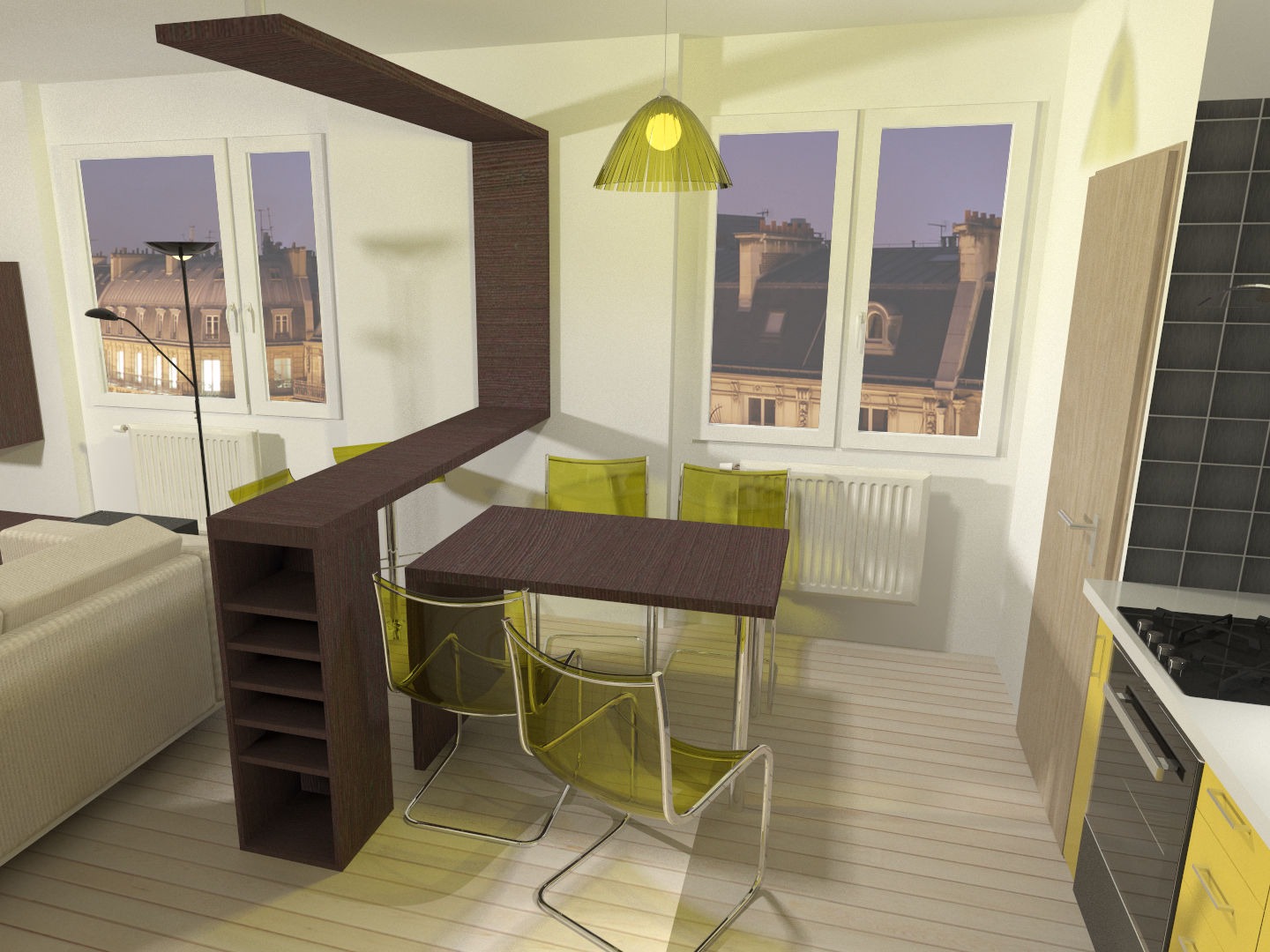 Apartement interior visualisation