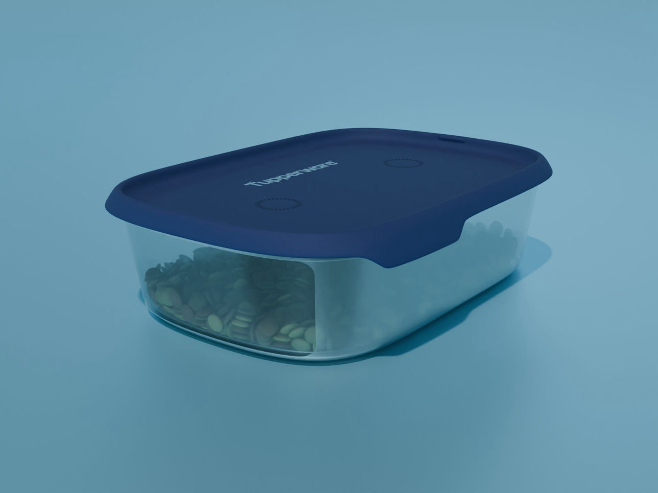 Tupperware fresh box 1.3l 3D model