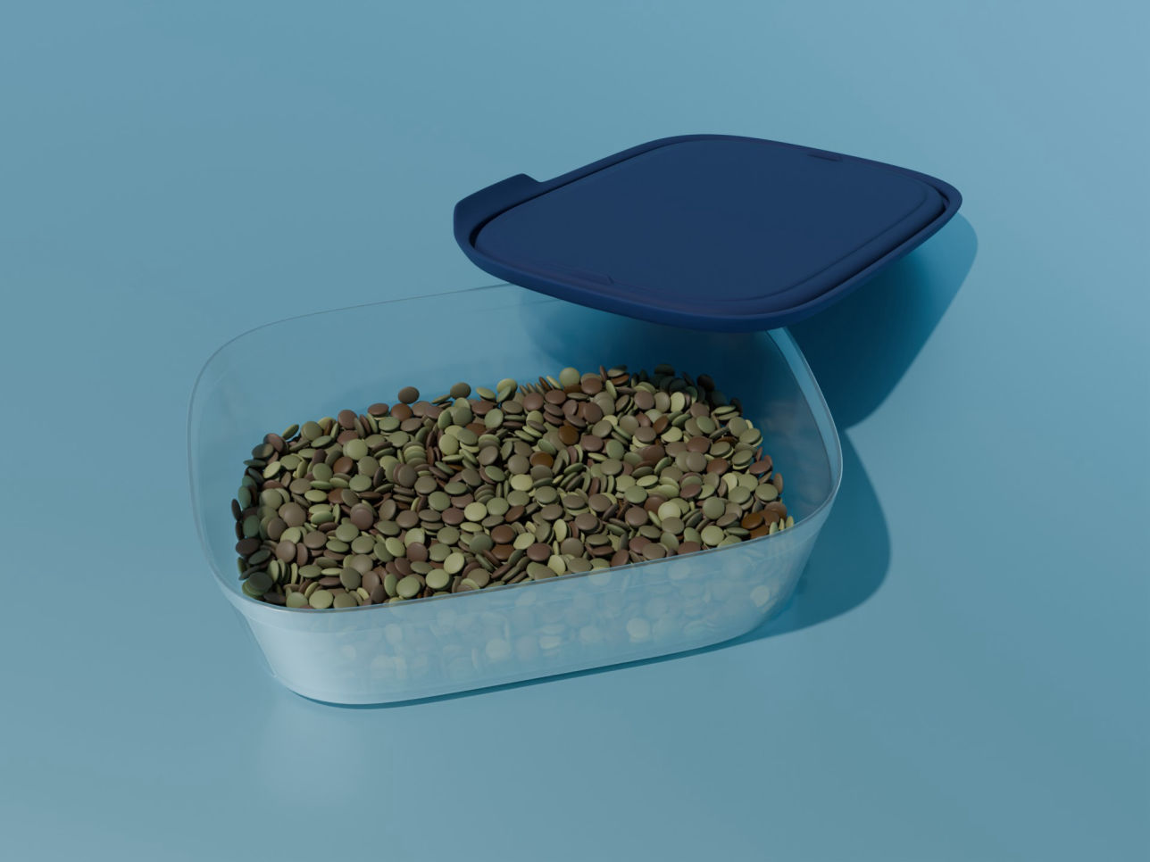 Tupperware fresh box 1.3l 3D model